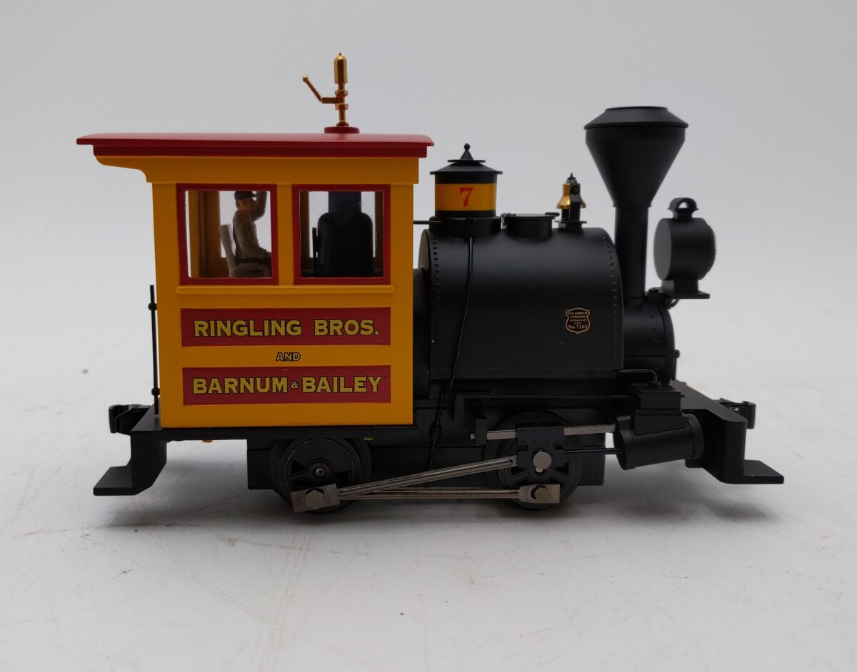 K-Line 6-21230 O-Gauge Ringling Brothers 0-4-0 Porter Steam Locomotive #7