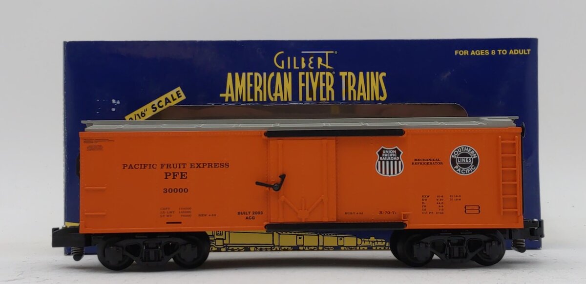 American Flyer 6-48808 S Gauge Pacific Fruit Express Refrigerator Car