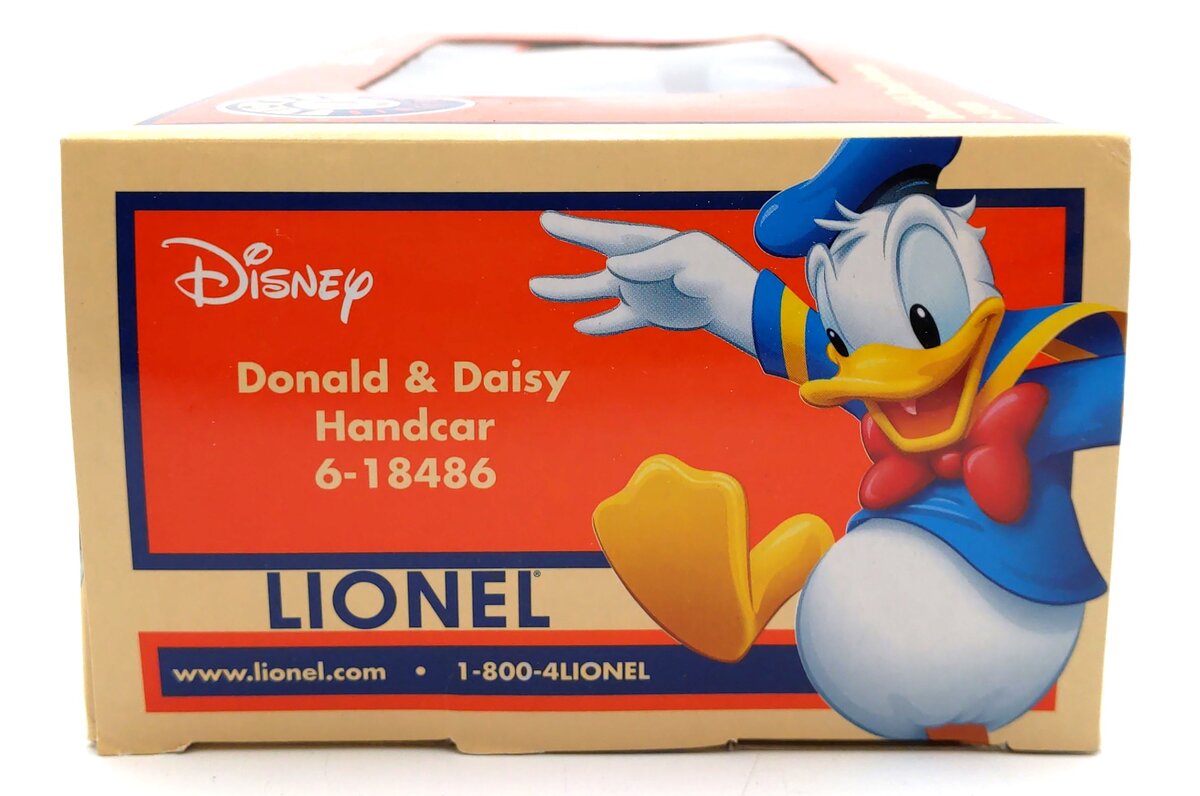 Lionel 6-18486 O Gauge Donald and Daisy Handcar EX/Box