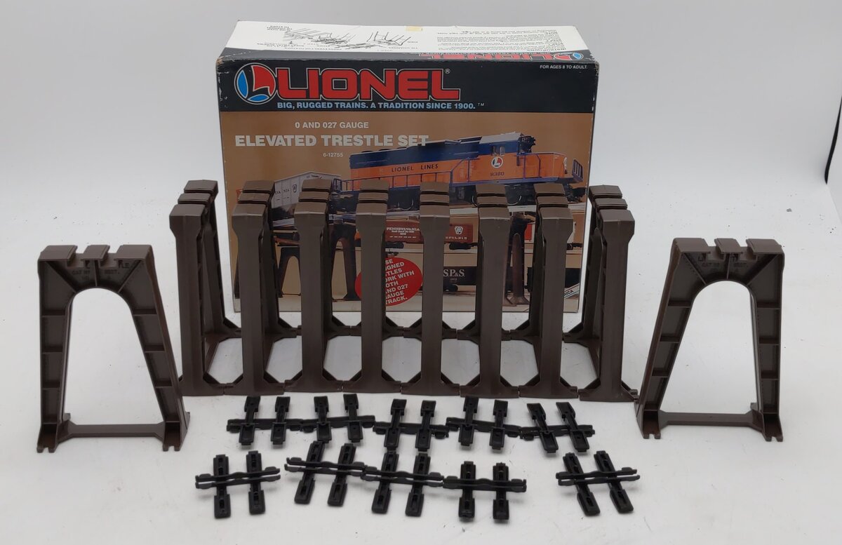 Lionel 6-12755 O Gauge Elevated Trestle Set (Set of 10) LN/Box