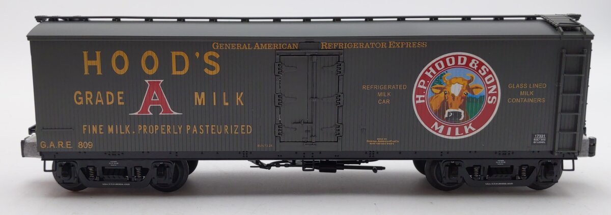 Lionel 6-17331 O Gauge Hoods Milk Refrigerator Car #809 LN/Box