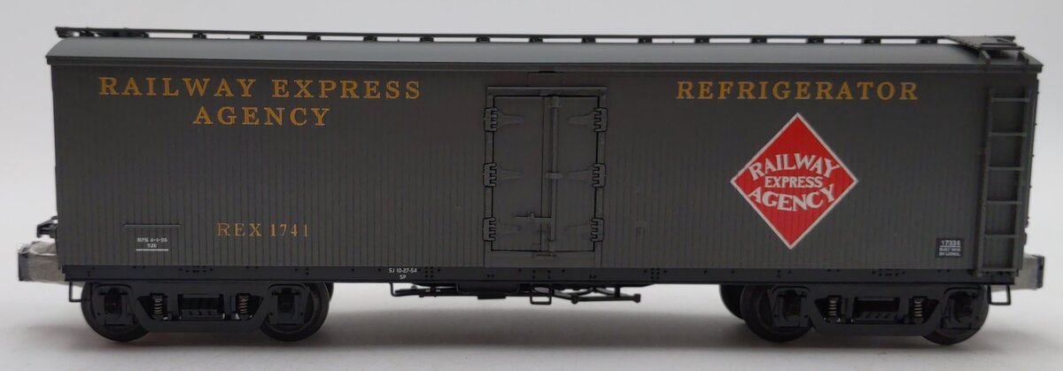 Lionel 6-17334 O Gauge Railway Express Agency General American Milk Car #1741 LN/Box