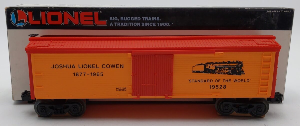 Lionel 6-19528 O Gauge Joshua L. Cowen Woodside Refrigerator Car LN/Box