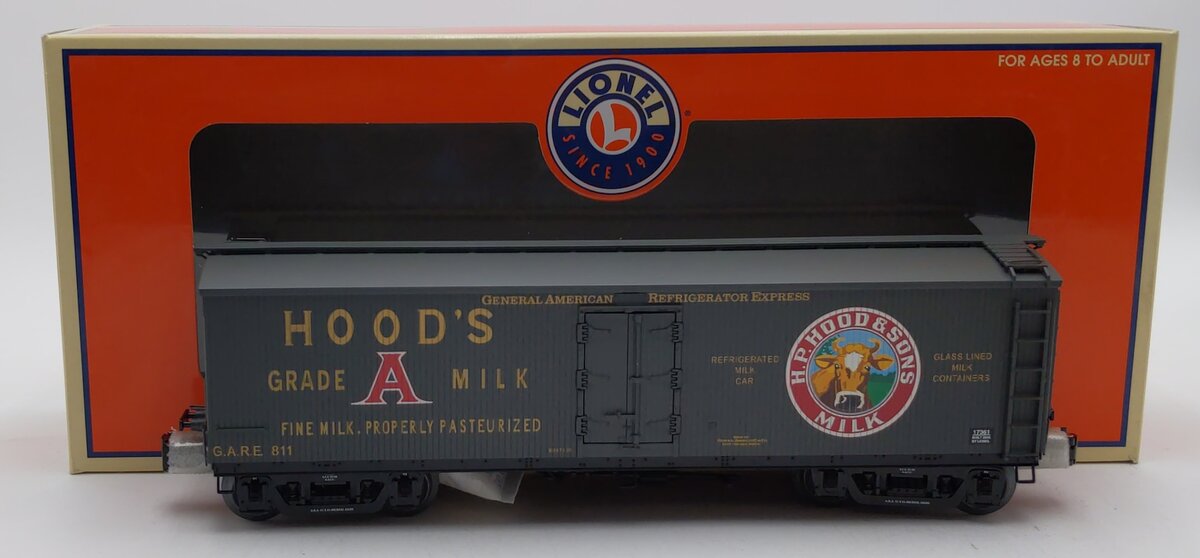 Lionel 6-17361 O Gauge Hood's Woodside Billboard Milk Car #811 LN/Box