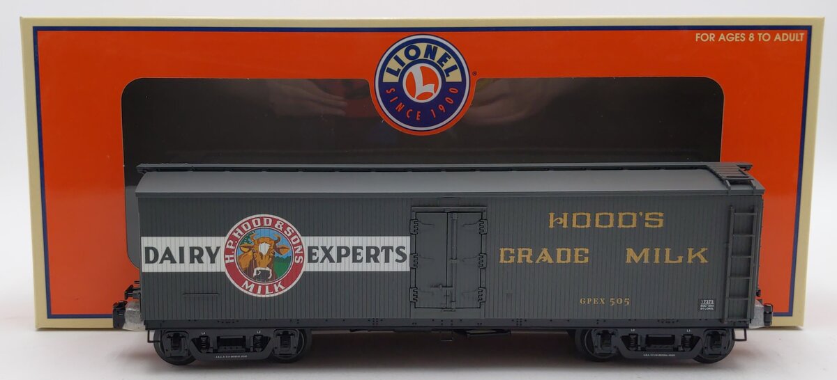 Lionel 6-17375 O Gauge Hood's Milk Refrigerator Car #505 LN/Box