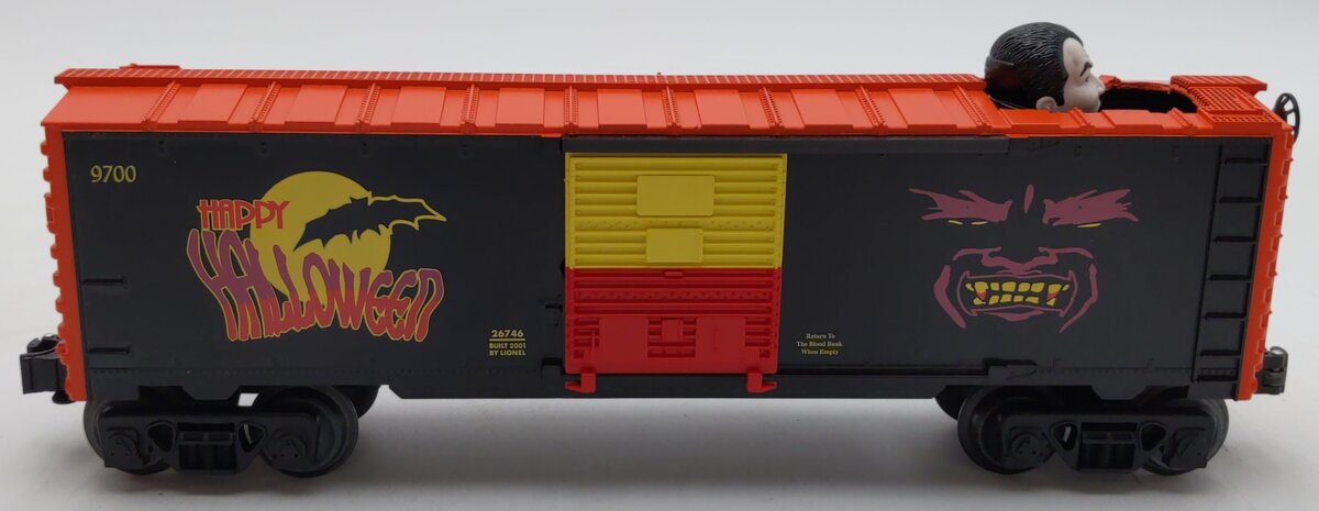 Lionel 6-26746 O Gauge Bobbing Dracula Vampire Boxcar LN/Box