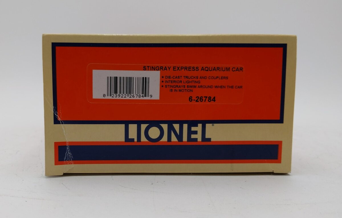 Lionel 6-26784 O Gauge Lighted Stingray Express Aquarium Car LN/Box