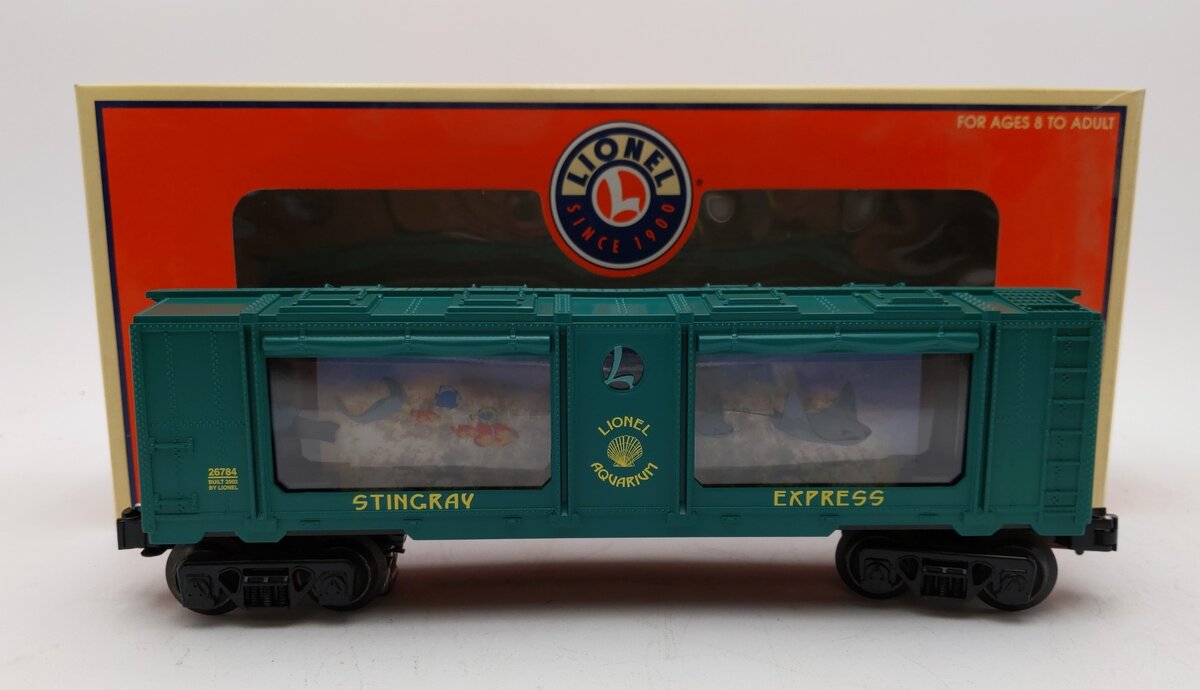 Lionel 6-26784 O Gauge Lighted Stingray Express Aquarium Car LN/Box