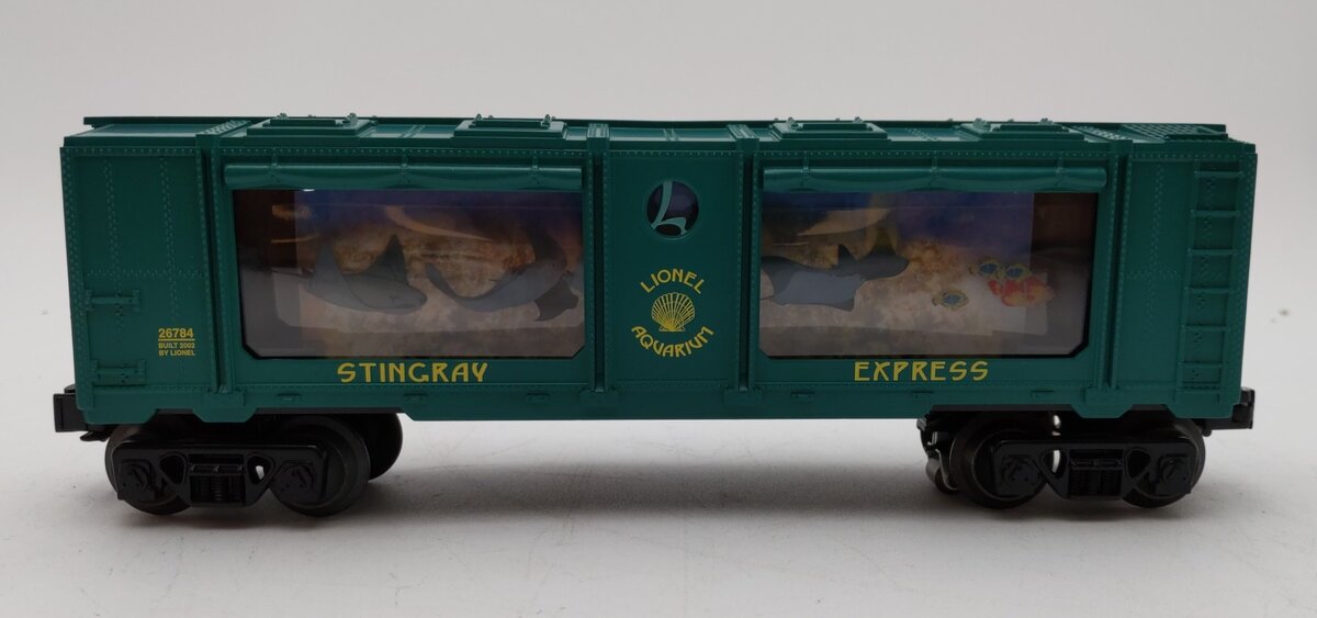 Lionel 6-26784 O Gauge Lighted Stingray Express Aquarium Car LN/Box