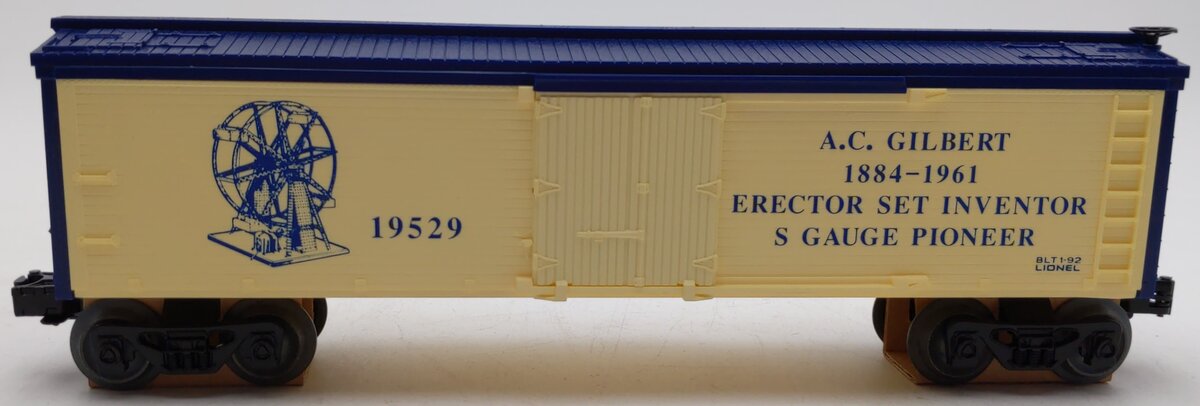 Lionel 6-19529 O Gauge A.C. Gilbert Inventors Refrigerator Car LN/Box