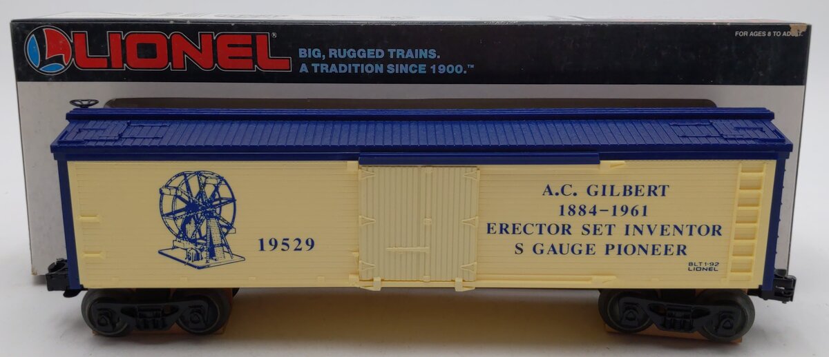 Lionel 6-19529 O Gauge A.C. Gilbert Inventors Refrigerator Car LN/Box