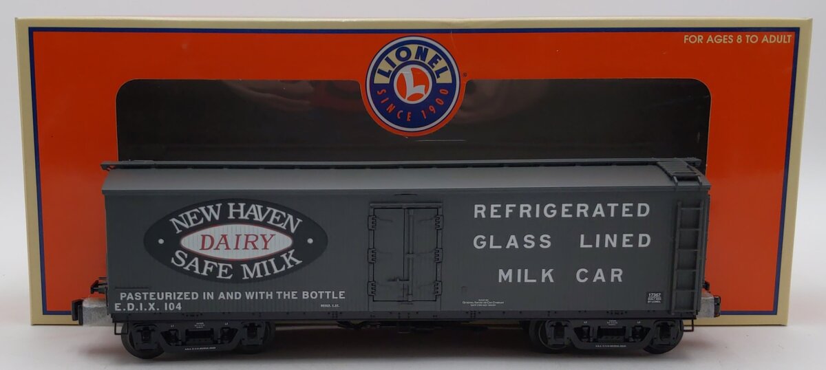 Lionel 6-17367 O Gauge New Haven General American Milk Car #104 LN/Box