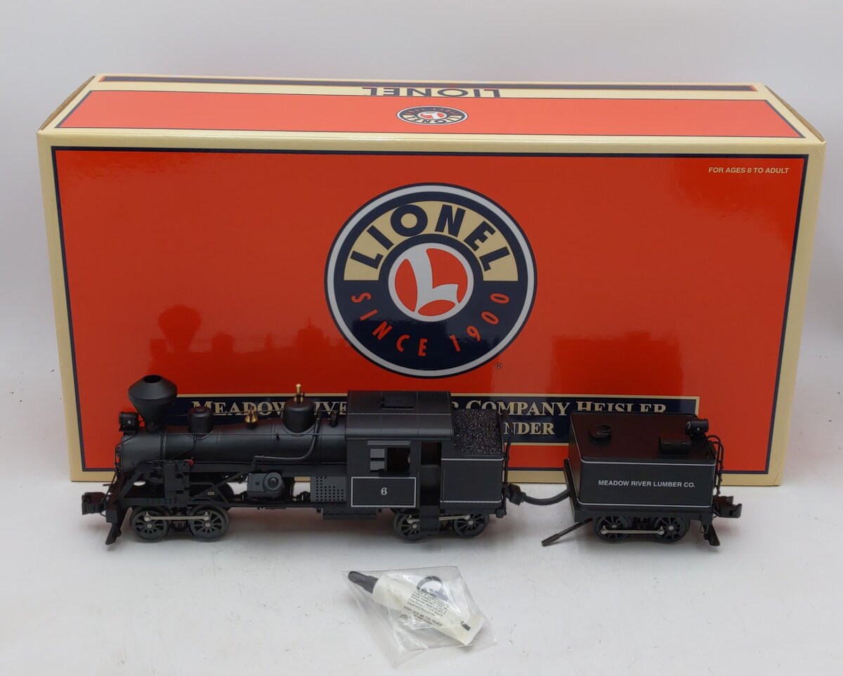 Lionel 6-38027 O Gauge Meadow River Lumber Company Heisler Loco & Tender #6 EX/Box