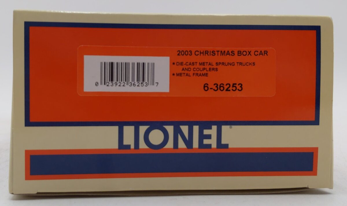 Lionel 6-36253 O Gauge 2003 Christmas Boxcar LN/Box