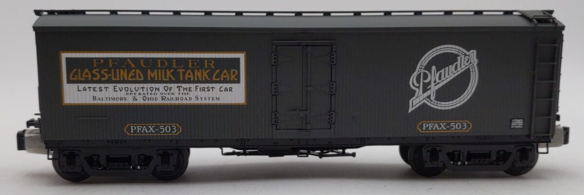 Lionel 6-17363 O Gauge Pfaudler Milk Billboard Refrigerator Car #503