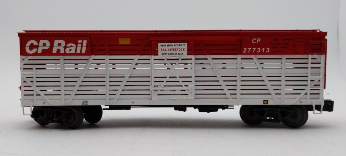 Lionel 6-17708 O Gauge CP Rail 40-Ton Stock Car #277313