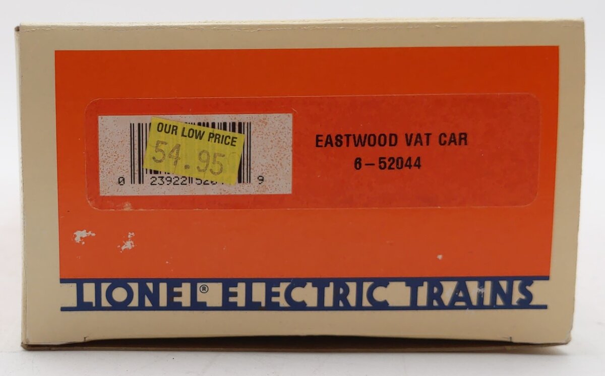 Lionel 6-52044 O Gauge Eastwood Vat Car EX/Box