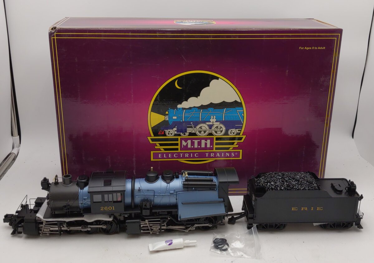 MTH 20-3118-1 O Erie 0-8-8-0 Camelback Steam Engine & Tender #2601 w/PS2 NIB