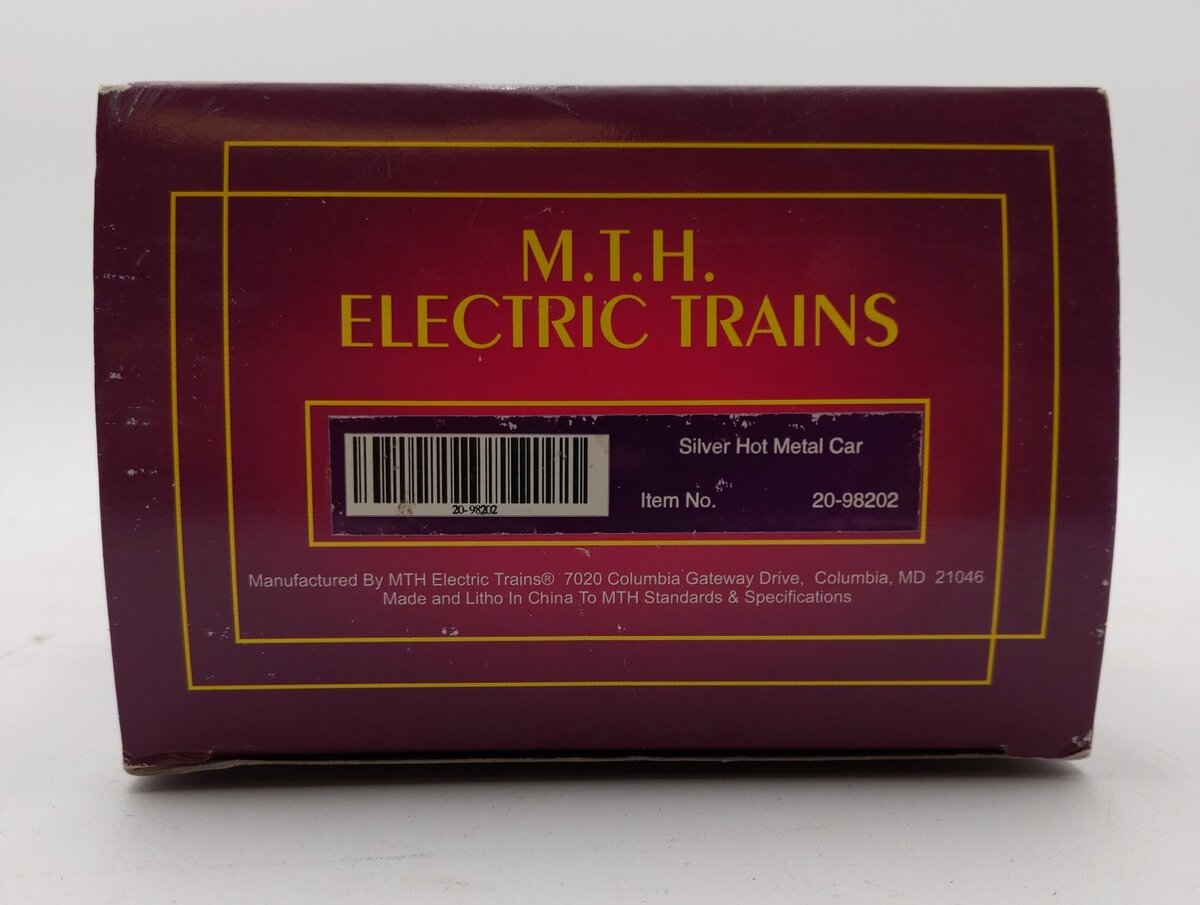 MTH 20-98202 O Gauge Silver Hot Metal Car #49 NIB