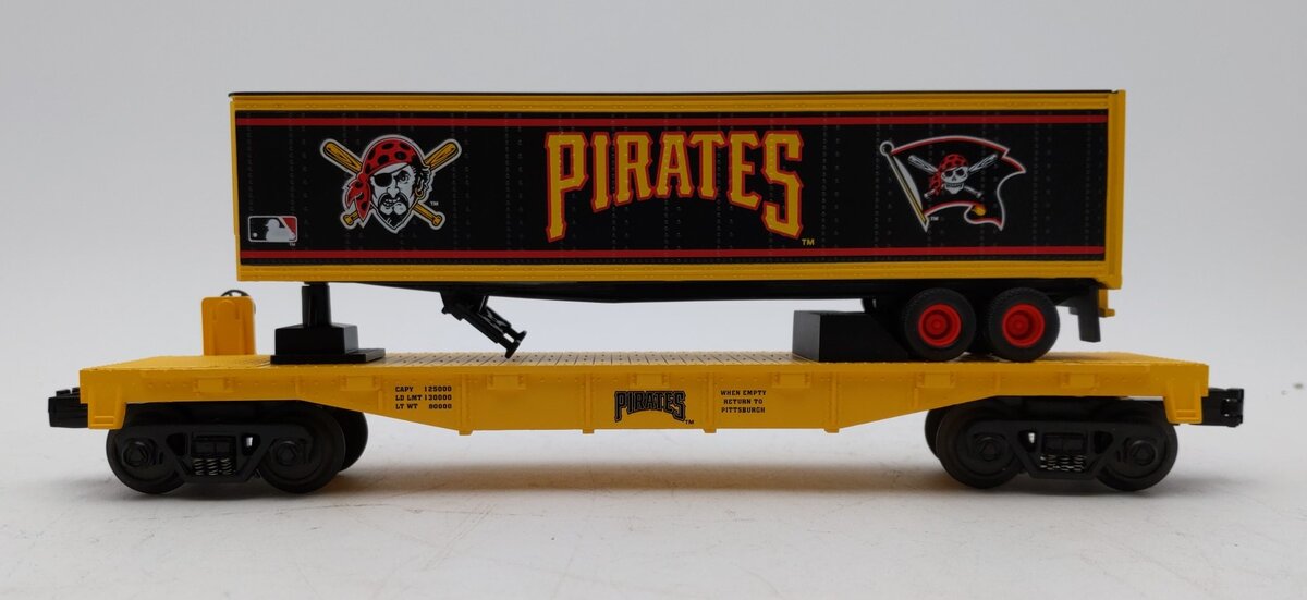 MTH 30-76216 MLB Pittsburgh Pirates Flatcar w/Trailer