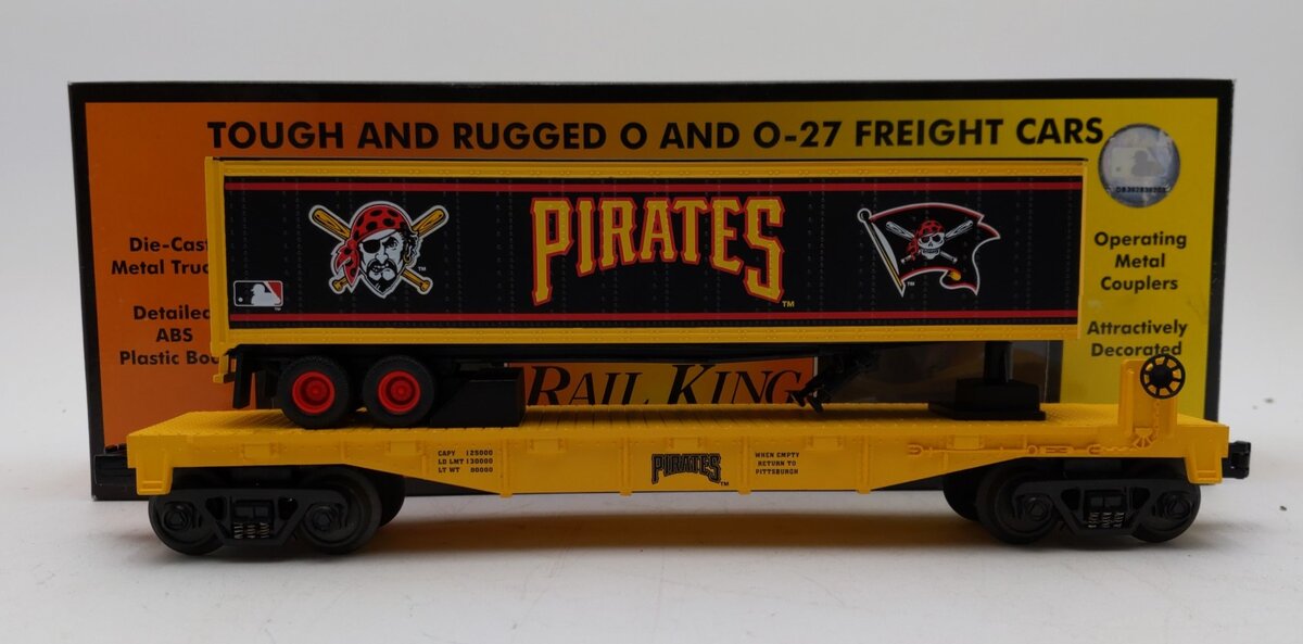 MTH 30-76216 MLB Pittsburgh Pirates Flatcar w/Trailer
