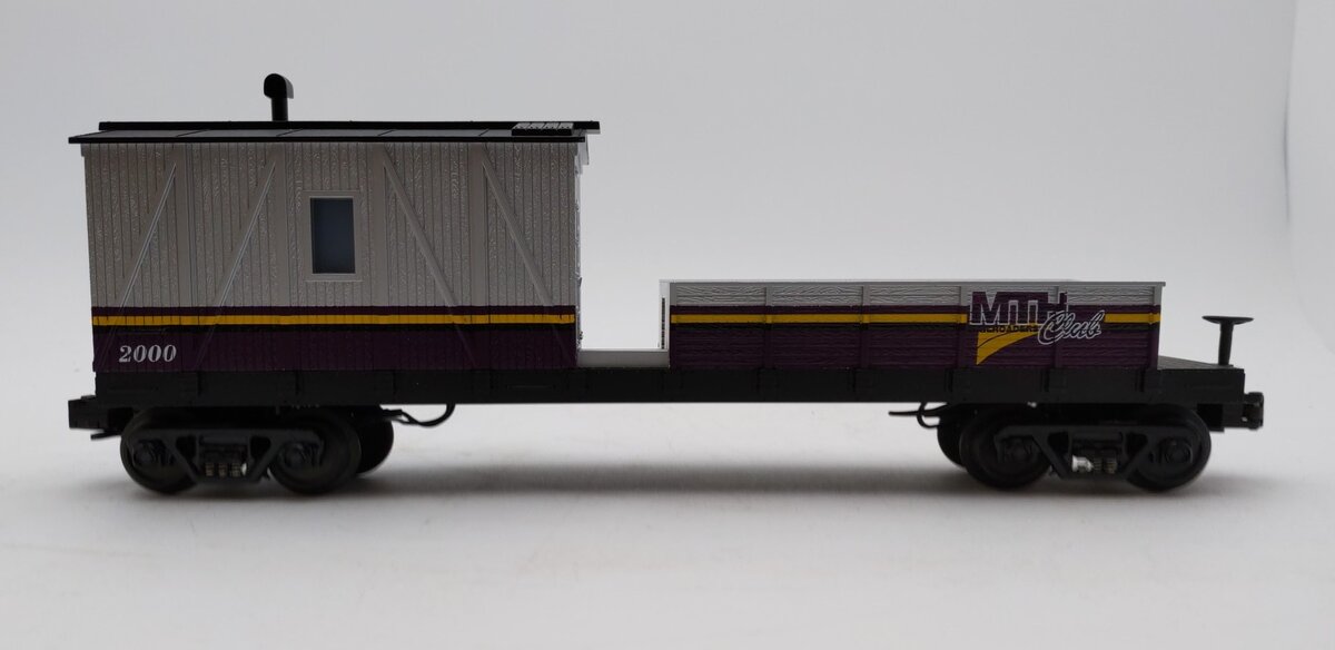 MTH 30-7939 O Gauge MTH Club Crane Tender Car #2000 LN/Box