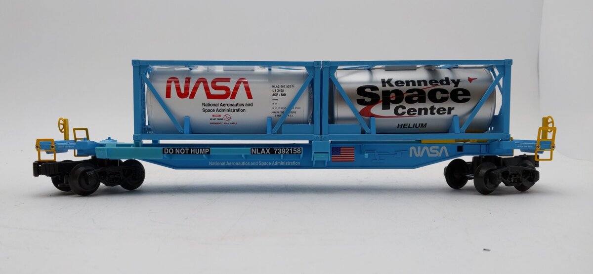 K-Line K771-8011 O Gauge NASA Front Runner w/ 2 NASA ISO Tanks #7392158 LN/Box