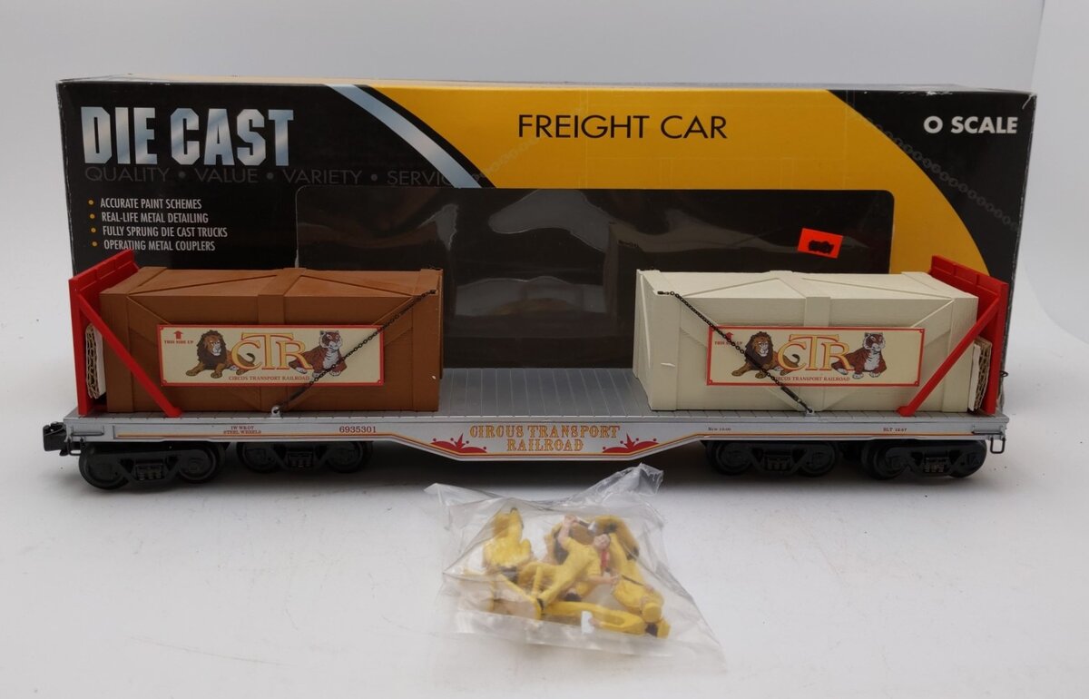 K-Line K693-5301 O Gauge Circus Transport Die-Cast Flatcar LN/Box