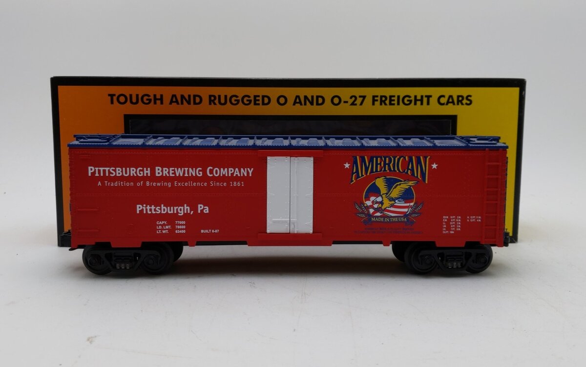 MTH 30-7840 O Gauge American Beer Refrigerator Car LN/Box