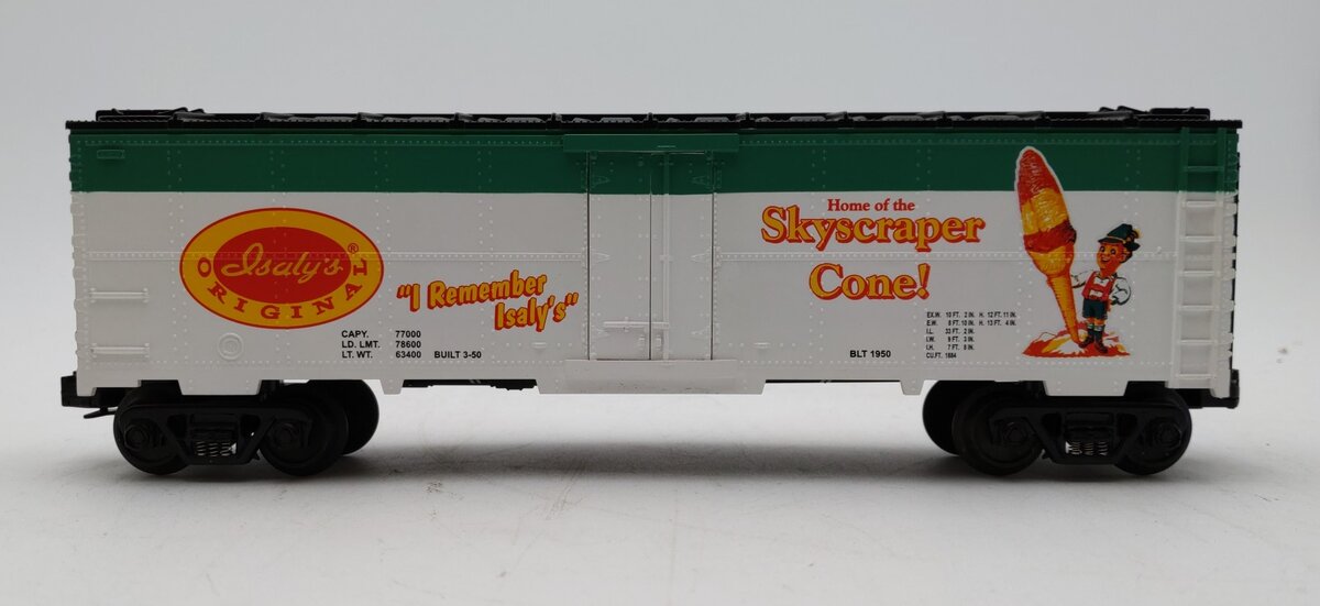 MTH 30-7839 Isaly's Skyscraper Cone Reefer Car NIB