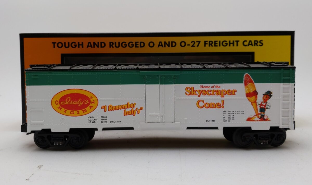 MTH 30-7839 Isaly's Skyscraper Cone Reefer Car NIB