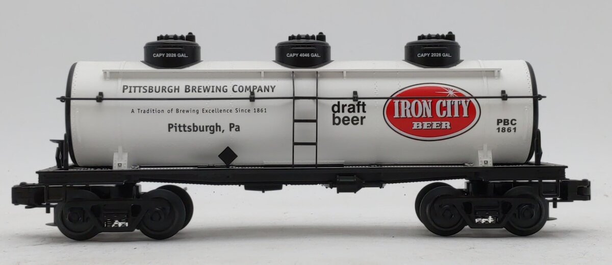 MTH 30-7367 O Gauge Iron City 3-Dome Tank Car NIB
