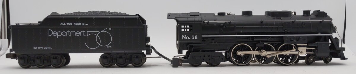 Lionel 6-52175 O Dept. 56 4-6-4 Hudson Steam Loco & Tender #56 EX/Box