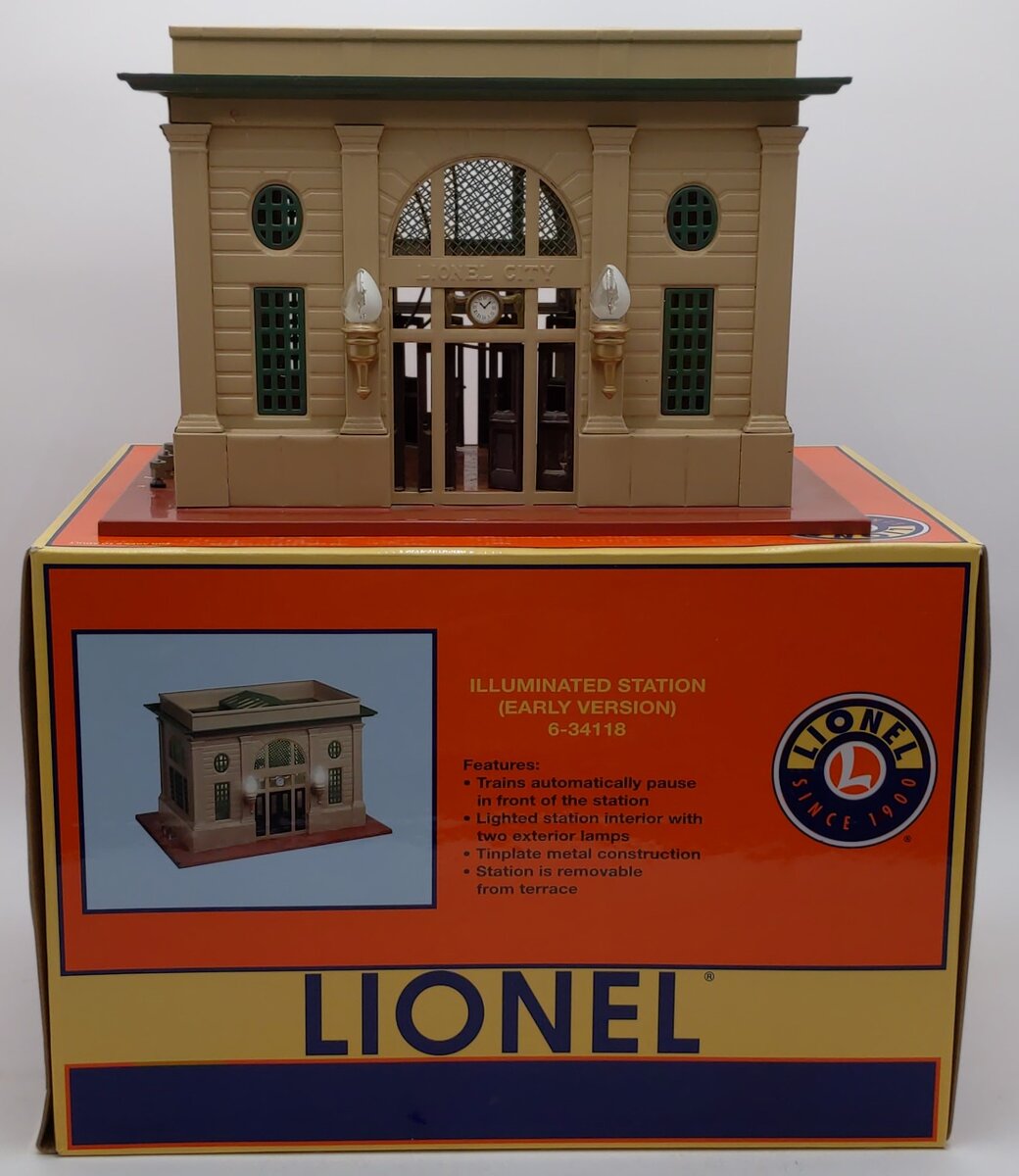 Lionel 6-34118 O Illuminated Station (Early Version)