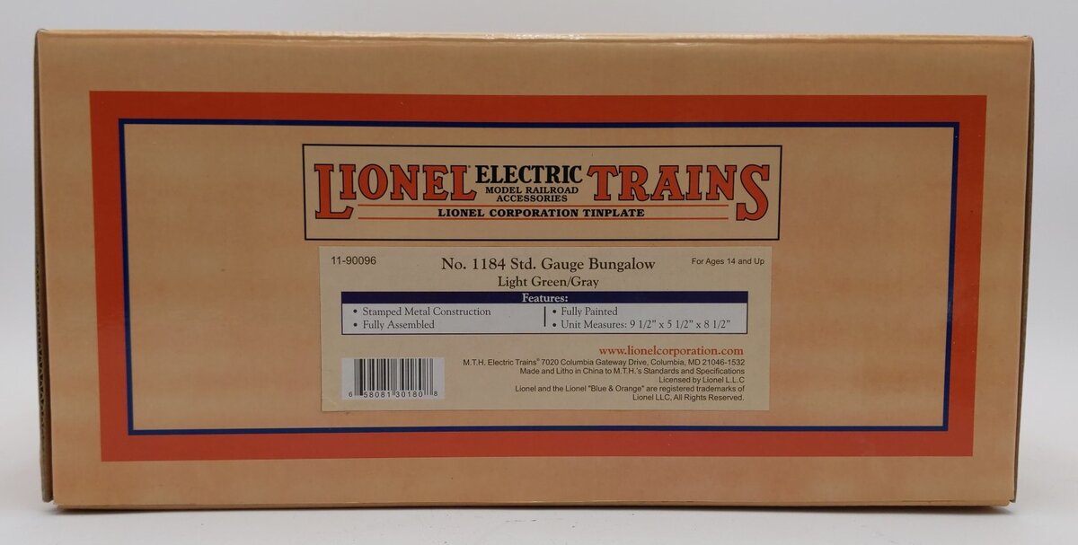MTH 11-90096 Standard Gauge Bungalow Light Green & Gray #11-84
