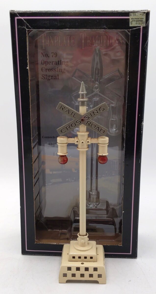 MTH 10-1046 Standard Gauge Flashing Signal #79 LN/Box