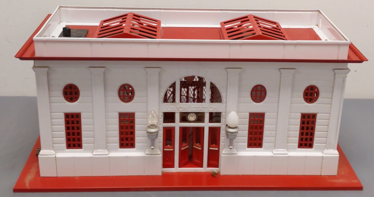 MTH 10-1070 Standard Gauge White and Red Double Passenger Station #116