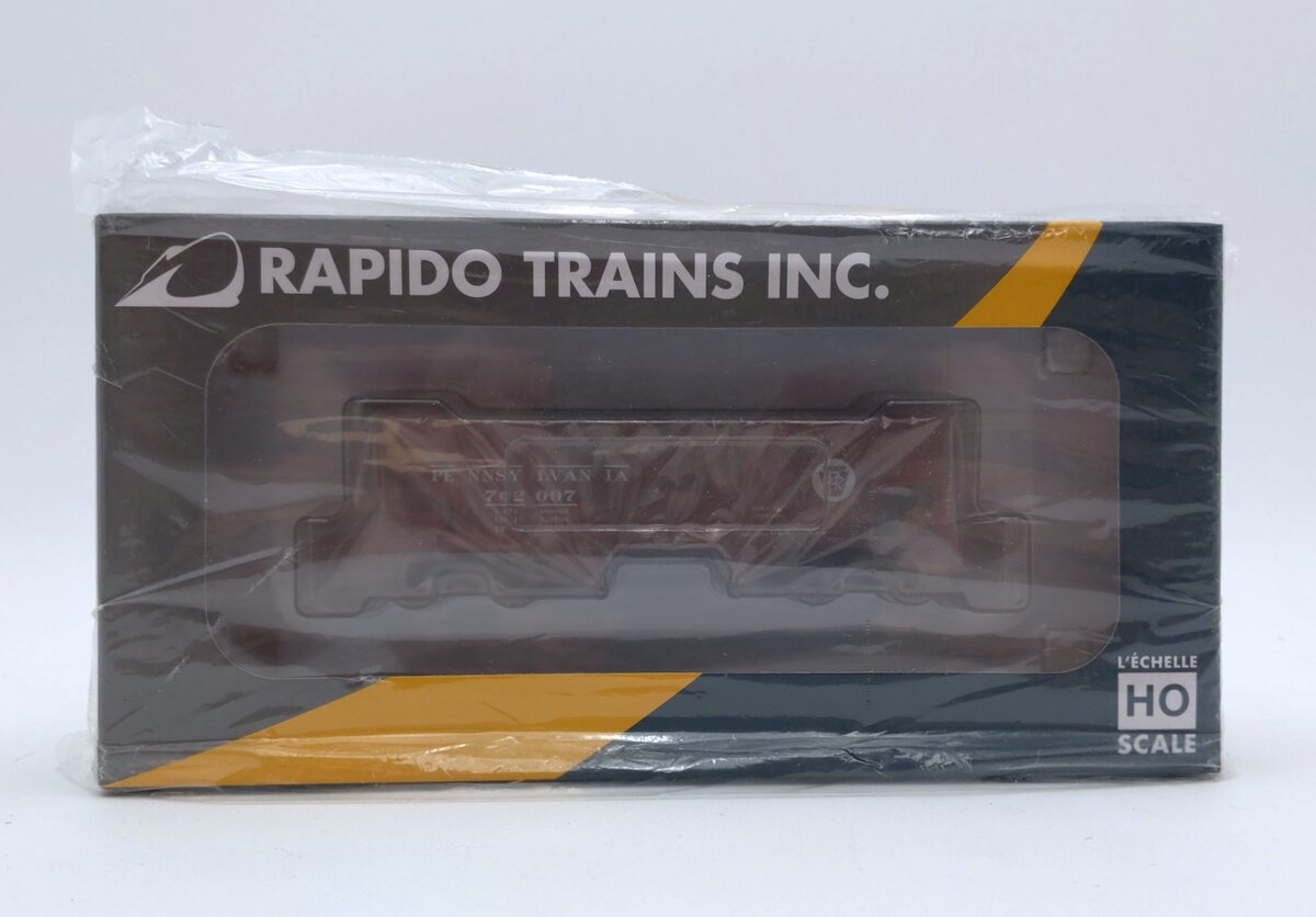 Rapido Trains 148010A HO PRR Circle Keystone GLa 2-Bay Hopper #702097