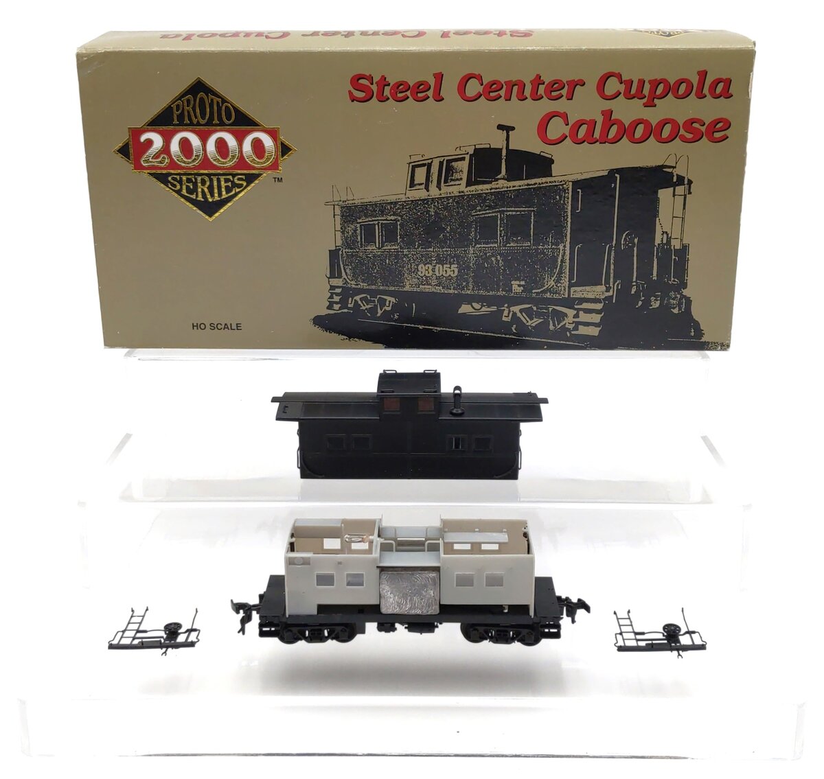 Proto 2000 8244 HO Scale Undecorated Center Cupola Illuminated Caboose Kit