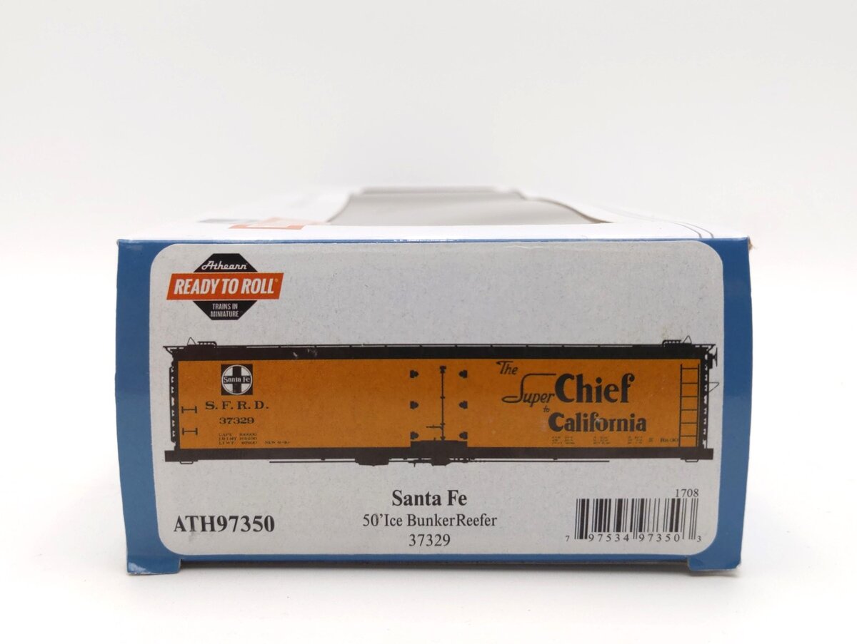 Athearn 97350 HO Santa Fe RTR 50' Ice Bunker Reefer #37329