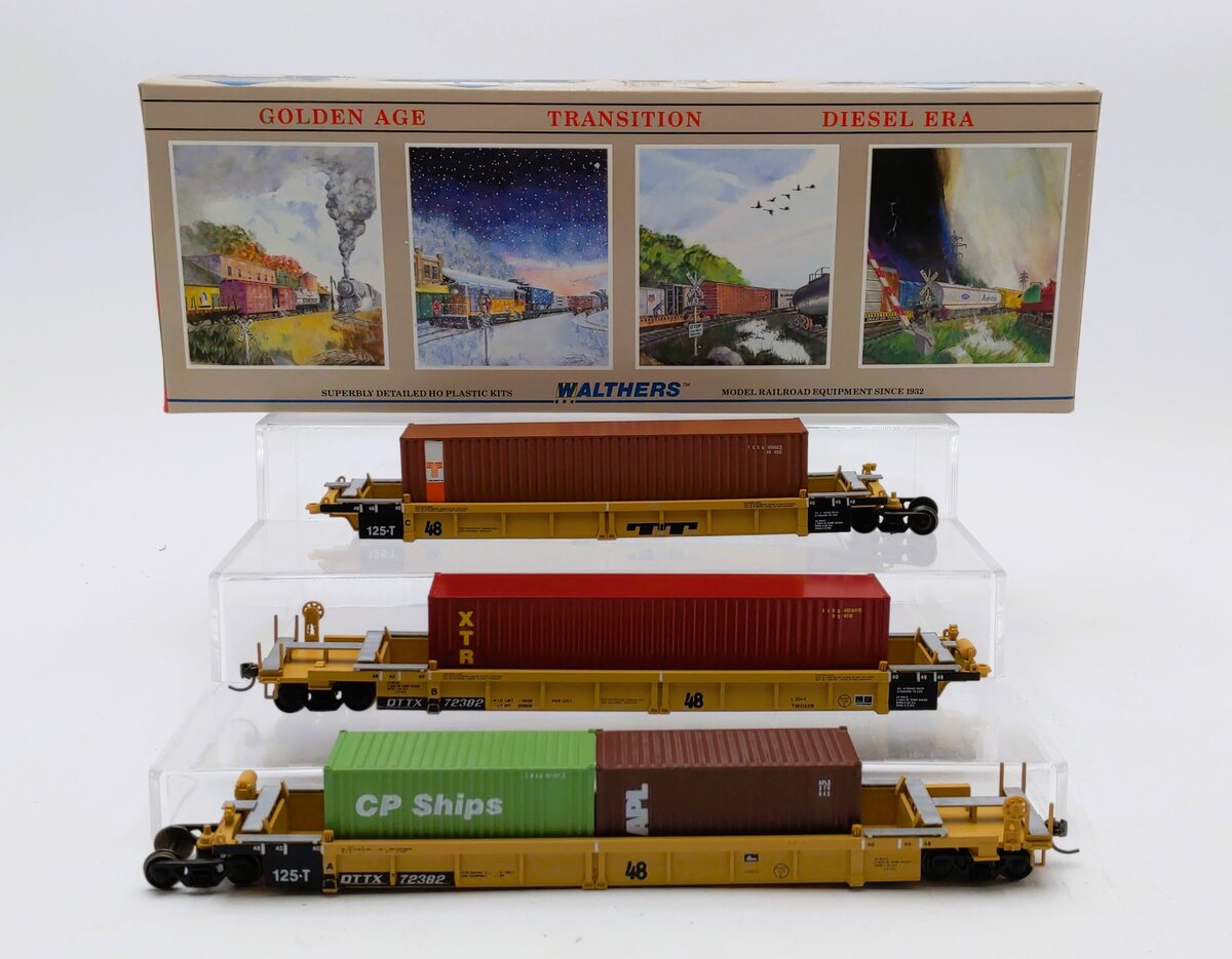 Walthers 932-3971 HO TTX 5-Unit Thrall Articulated Double Stack Car Kit #72397