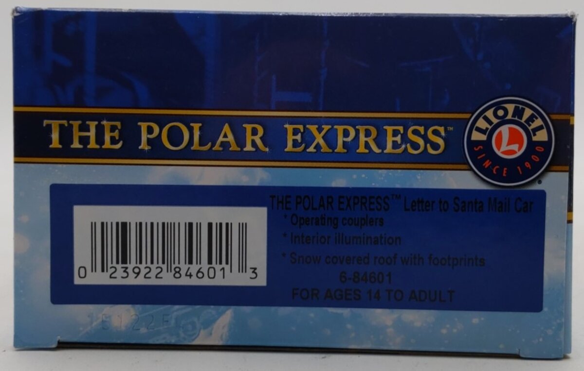 Lionel 6-84601 O The Polar Express™ Letters to Santa Mail Car