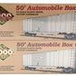 Proto 2000 21182 HO Scale CB&Q 50' Double Door Box Car Kit (Pack of 6)