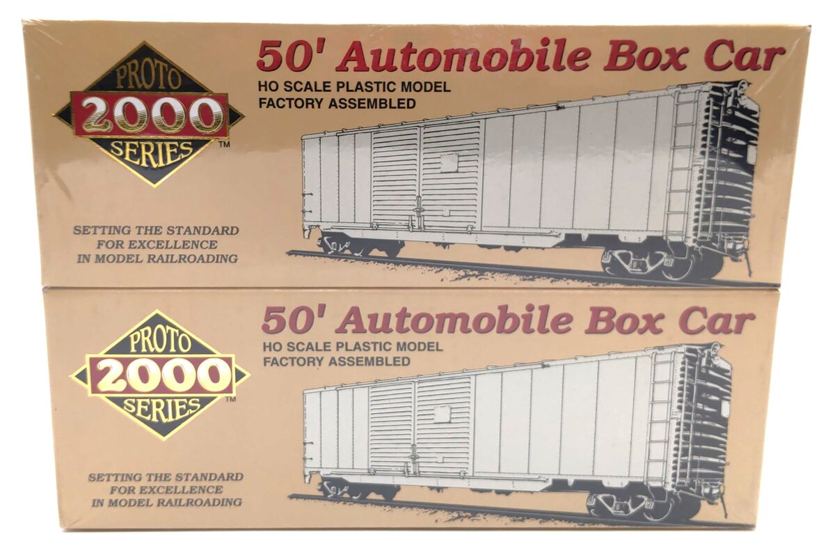 Proto 2000 21182 HO Scale CB&Q 50' Double Door Box Car Kit (Pack of 6)