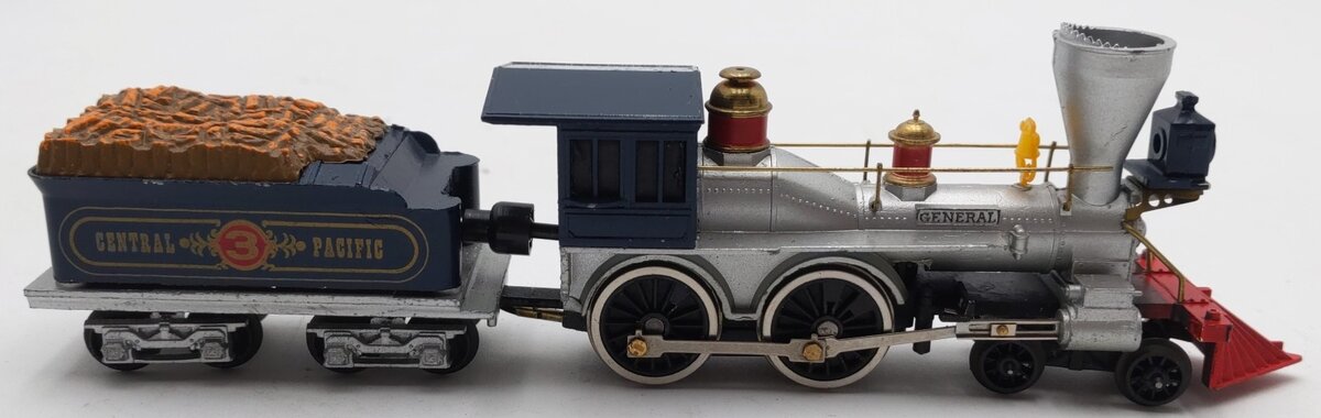 Mantua 1880 HO Scale Central Pacific 4-8-0 Steam Locomotive & Tender #3 EX