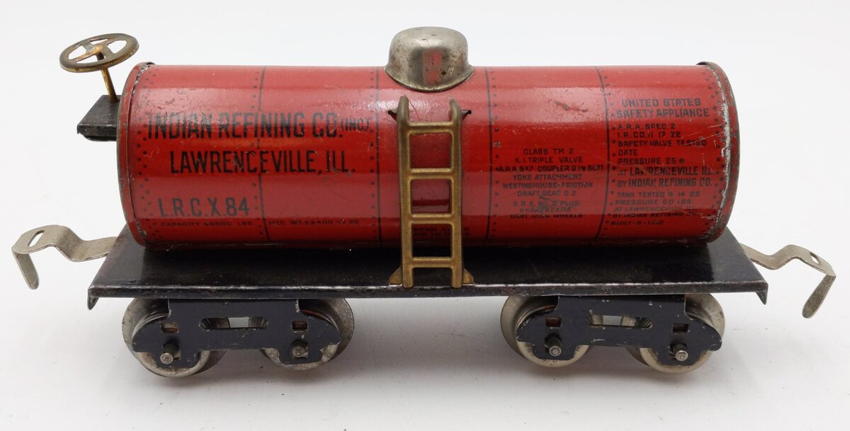 Dorfan 84 Vintage O Prewar Indian Refining Co. Tank Car