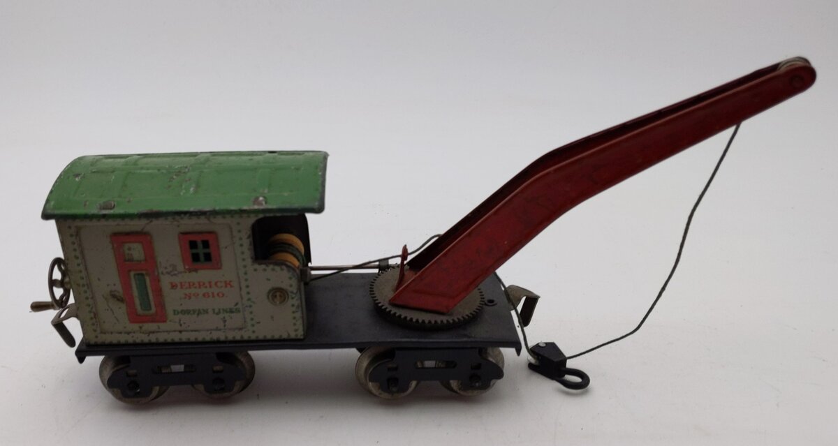 Dorfan 610 Vintage O Tinplate Crane Car