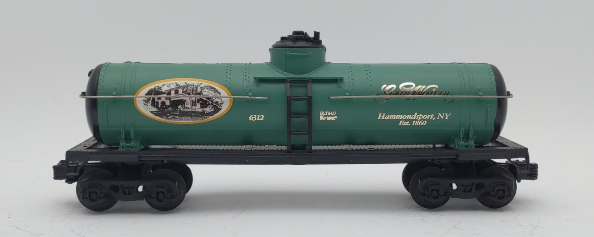 K-Line K6312 Great Western Wine Single Dome Tank Car LN/Box