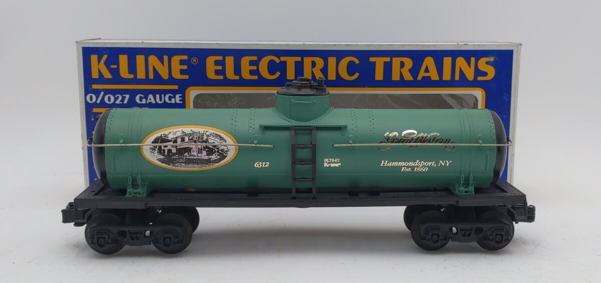 K-Line K6312 Great Western Wine Single Dome Tank Car LN/Box