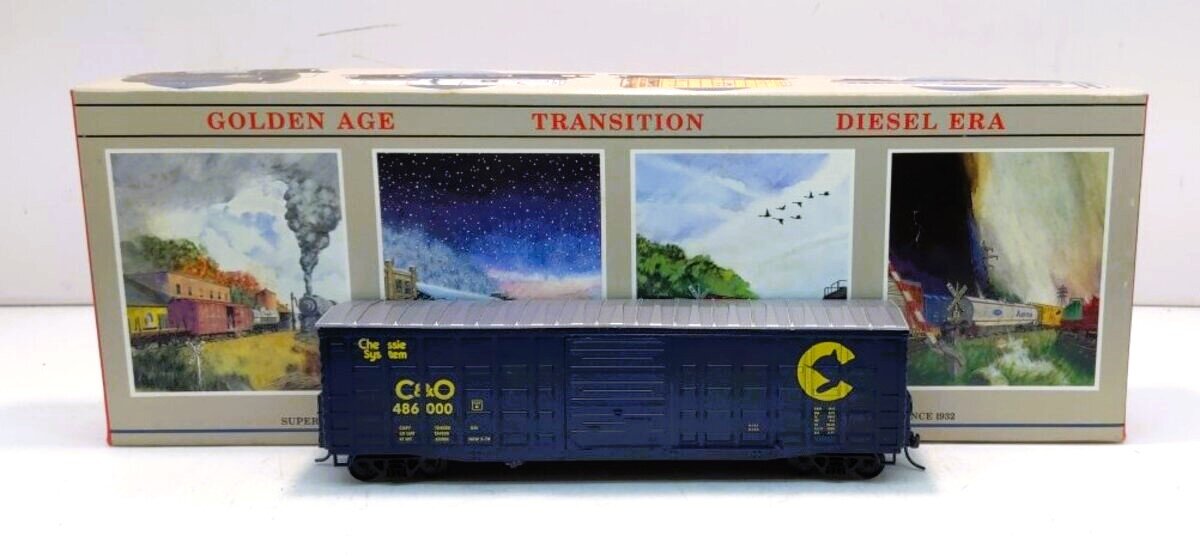 Walthers 932-4702 HO Chessie System 50' Waffle Side Box Car #486000